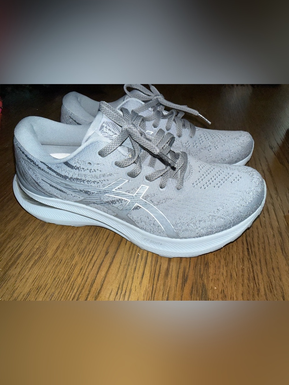 ASICS Women's Light Gray Athletic Running Sneakers